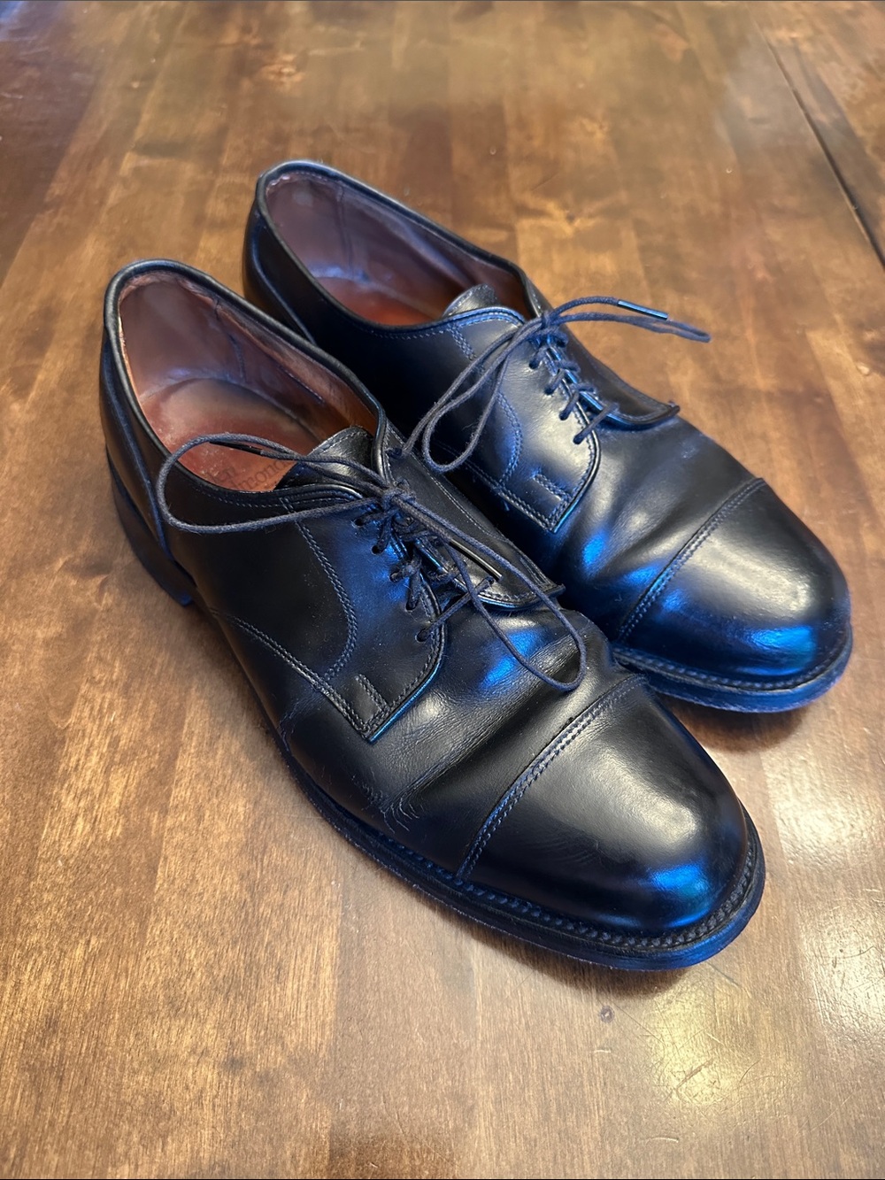 Allen Edmonds Fairgate Dress Shoes Office Work Size 9 D *Shows Wear*